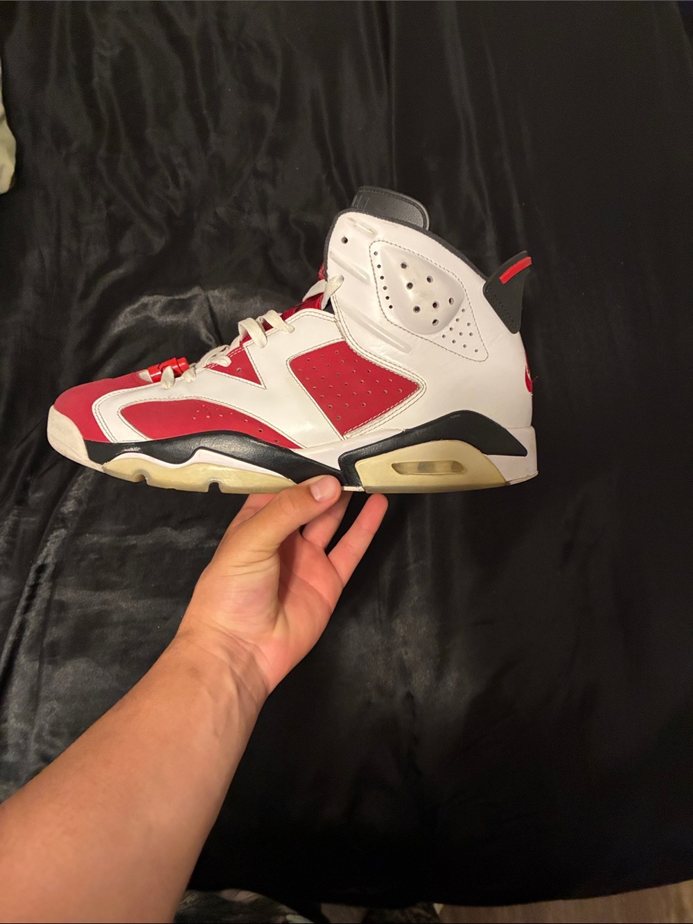 Jordan Retro 6 Men’s Athletic Shoes White Red Black